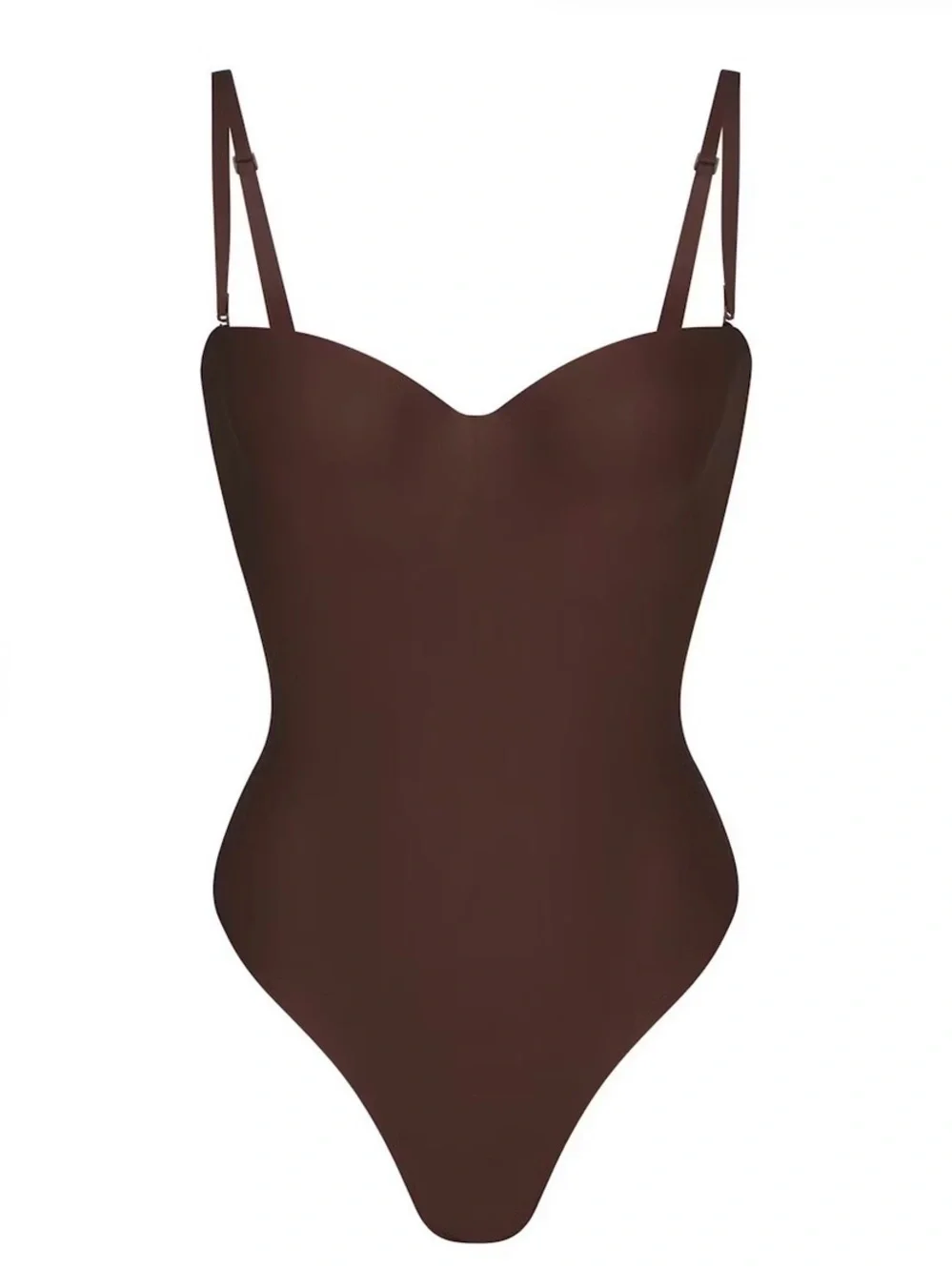 SKIMS Underwire Thong Bodysuit — Brown